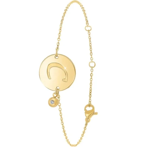 Bracelet Femme So Charm - BD2281-DORE-C-DIAMANT - Bracelet Initial Doré