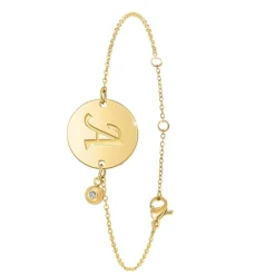Bracelet Femme So Charm - BD2281-DORE-A-DIAMANT - Bracelet Initial Doré