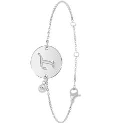 Bracelet Femme So Charm - BD2281-ARGENT-T-DIAMANT - Bracelet Initial Argenté