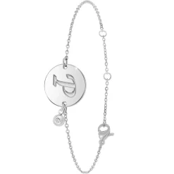 Bracelet Femme So Charm - BD2281-ARGENT-P-DIAMANT - Bracelet Initial Argenté
