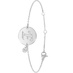 Bracelet Femme So Charm - BD2281-ARGENT-E-DIAMANT - Bracelet Initial Argenté