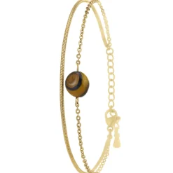 Bracelet Femme So Charm - B4272-DORE-OEILDETIGRE - Bracelet Mode Doré