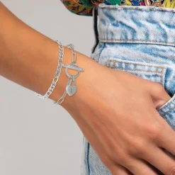 Bracelet Femme So Charm - B3227-ARGENT+B2384-ARGENT - Bracelet Mode Argenté