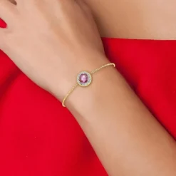 Bracelet Femme So Charm - B2125-ROSE - Bracelet Mode Doré