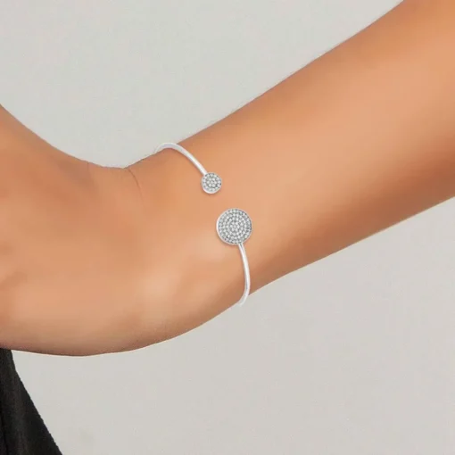 Bracelet Femme So Charm - B1928-BLANC Métal Argent