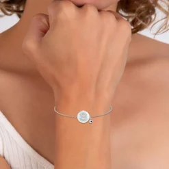 Bracelet Femme So Charm - BD2693-ARGENT-S-DIAMANT - Bracelet Argenté Lettre