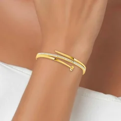 Bracelet Femme So Charm - B2130-DORE Acier Doré