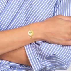 Bracelet Femme So Charm - BD2281-DORE-P-DIAMANT - Bracelet Initial Doré