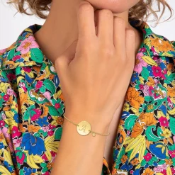 Bracelet Femme So Charm - BD2281-DORE-A-DIAMANT - Bracelet Initial Doré