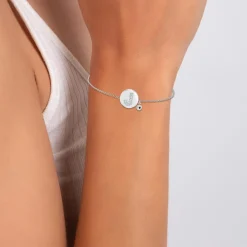 Bracelet Femme So Charm - BD2693-ARGENT-J-DIAMANT - Bracelet Argenté Lettre