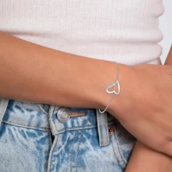 Bracelet Femme So Charm - B4177-ARGENT - Bracelet Coeur Argenté