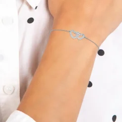 Bracelet Femme So Charm - B2983-ARGENT - Bracelet Coeur Argenté