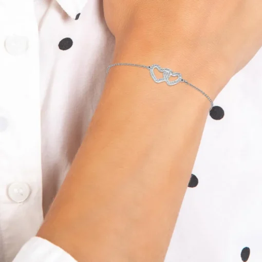 Bracelet Femme So Charm - B2983-ARGENT - Bracelet Coeur Argenté