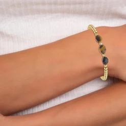 Bracelet Femme So Charm - B4173-MARRON - Bracelet Mode Doré