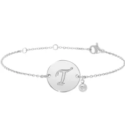 Bracelet Femme So Charm - BD2281-ARGENT-T-DIAMANT - Bracelet Initial Argenté