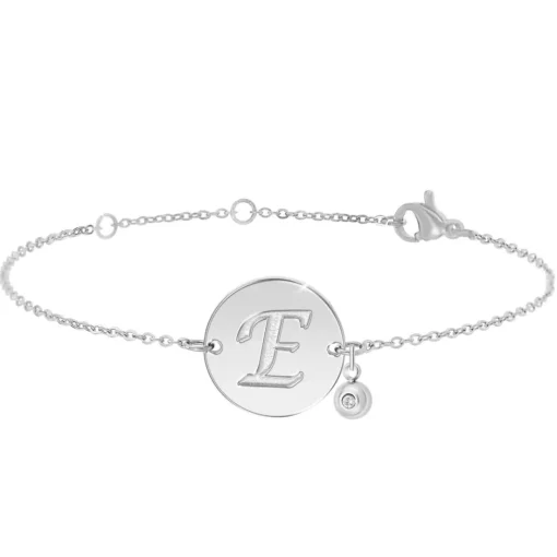 Bracelet Femme So Charm - BD2281-ARGENT-E-DIAMANT - Bracelet Initial Argenté