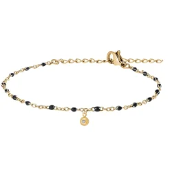 Bracelet Femme So Charm - BD2395-NOIR-DIAMANT - Bracelet Mode Doré