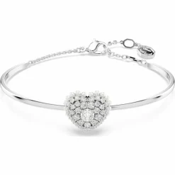 Bracelet Femme Swarovski Hyperbola Soft Heart - 5684385 blanc,argent