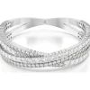 Bracelet Femme Swarovski Hyperbola Cuff L - 568026 blanc,argent