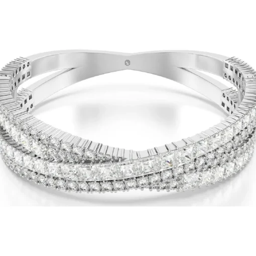 Bracelet Femme Swarovski Hyperbola Cuff L - 568026 blanc,argent