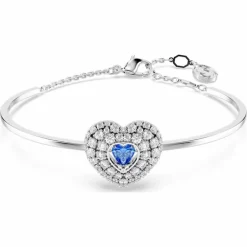Bracelet Femme Swarovski Hyperbola Soft Heartt - 5680393 bleu,argent