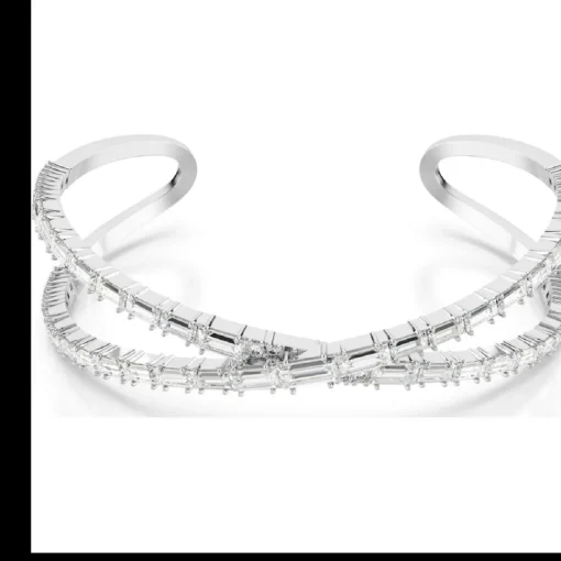 Bracelet Femme Swarovski Hyperbola Cuff - 567762 blanc,argent