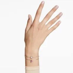 Bracelet Femme Swarovski Chroma Softb Heart - 5683835 rouge,doré