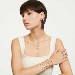 Bracelet Femme Swarovski - 5098834 Métal Doré rose