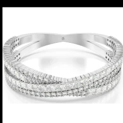 Bracelet Femme Swarovski Hyperbola Cuff L - 568026 blanc,argent
