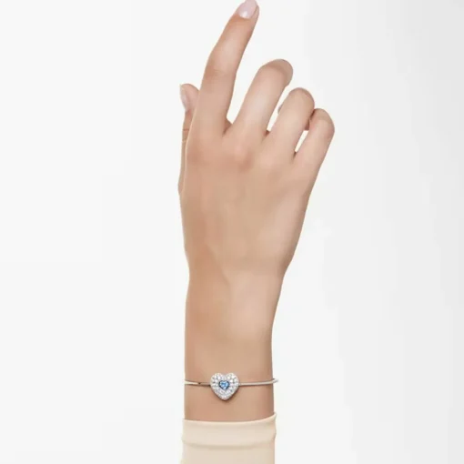 Bracelet Femme Swarovski Hyperbola Soft Heartt - 5680393 bleu,argent