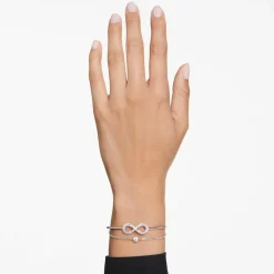 Bracelet Femme Swarovski Hyperbola Soft - 5684049 blanc,argent