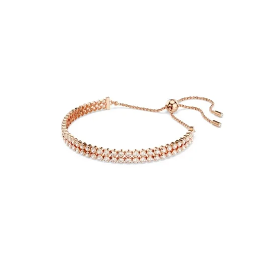 Bracelet Femme Swarovski Matrix - 5677823 Plaqué Or Rose Argent