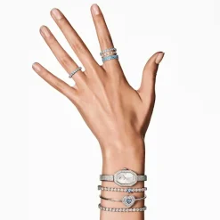 Bracelet Femme Swarovski Hyperbola Soft Heartt - 5680393 bleu,argent
