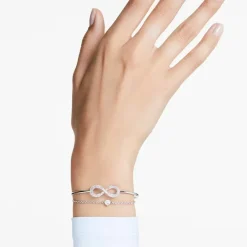 Bracelet Femme Swarovski Hyperbola Soft - 5684049 blanc,argent