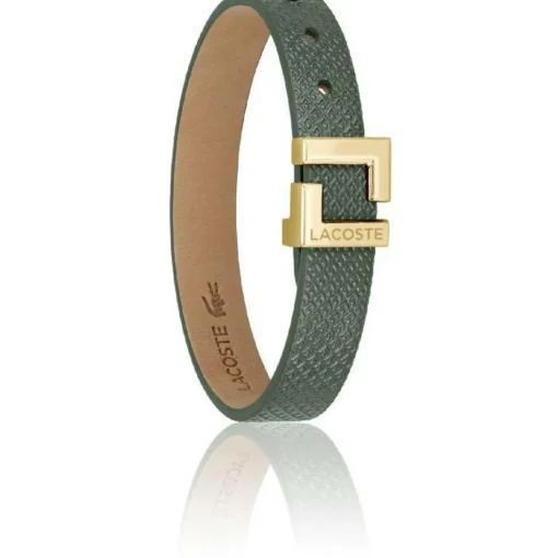 Bracelet FemmeLacoste Lura - 2040218 CUIR Doré, Vert