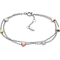 Bracelet Fossil Bijoux JF02854998 - Bracelet Acier Argenté Femme