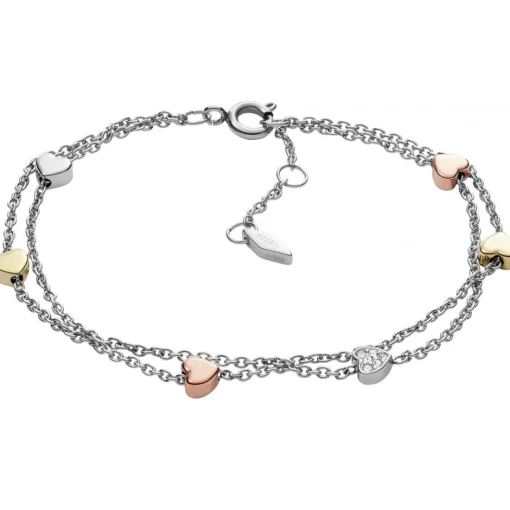 Bracelet Fossil Bijoux JF02854998 - Bracelet Acier Argenté Femme