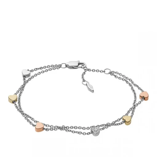 Bracelet Fossil Bijoux JF02854998 - Bracelet Acier Argenté Femme