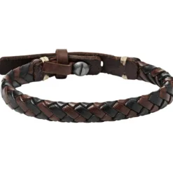 Bracelet Fossil JA5932716 - Bracelet Cuir Marron Homme