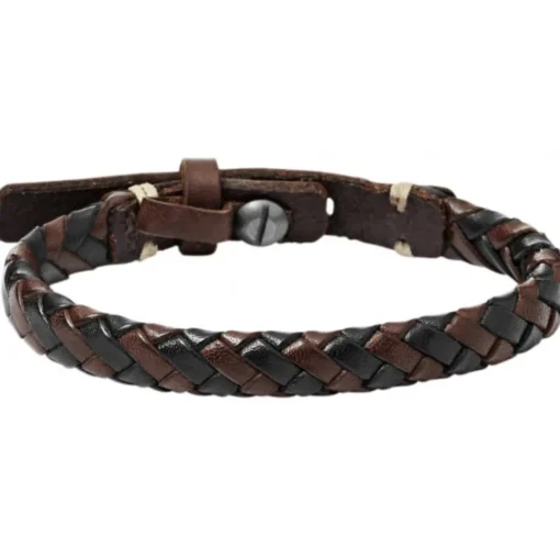 Bracelet Fossil JA5932716 - Bracelet Cuir Marron Homme