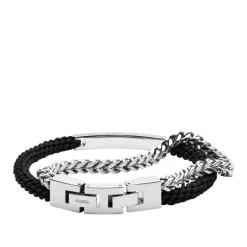 Bracelet Fossil JF03325040 - VINTAGE CASUAL Acier Argenté Homme