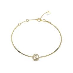 Bracelet 4G Crush Acier Doré Chaîne Carrée Et Pampille 4G