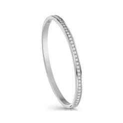 Bracelet Guess Bijoux JUBB02248JWRHS - Jonc acier doré pavé cristaux Femme