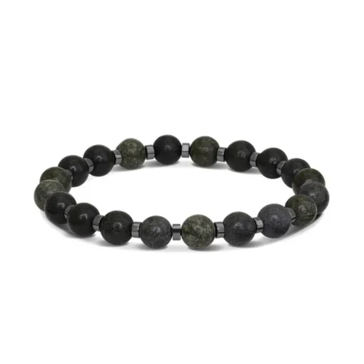 Bracelet Homme ROCHET Bracelet MYSTÈRES Perles 8mm Alexandrite et 4 mm Hématite brillante