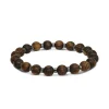 Bracelet Homme ROCHET Bracelet MYSTÈRES Perles 8mm Bois et 4 mm Hématite brillante