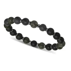Bracelet Homme ROCHET Bracelet MYSTÈRES Perles 8mm Alexandrite et 4 mm Hématite brillante