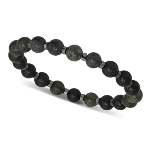 Bracelet Homme ROCHET Bracelet MYSTÈRES Perles 8mm Alexandrite et 4 mm Hématite brillante
