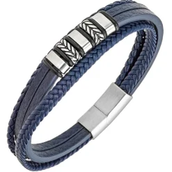 Bracelet Homme All Blacks 682289 - Cuir Bleu