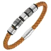 Bracelet Homme All Blacks Bijoux - 682331 Acier, Cuir Couleur Marron