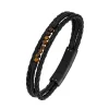 Bracelet Homme All Blacks 682152 - Cuir Noir